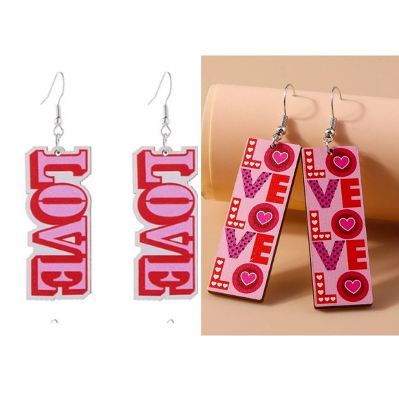 Moda Clothing Jewelry - Valentine’s Day’s Earrings 2 pair